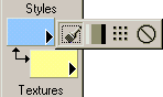 choose a style and then hit the center of your color swatch area to open that style's dialog box